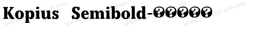 Kopius   Semibold字体转换